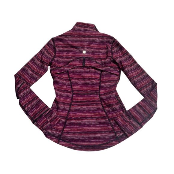 Lululemon ATHLETICA Define Space Dye Twist Regal Plum Alarming zip JACKET SZ 4 - Picture 6 of 9